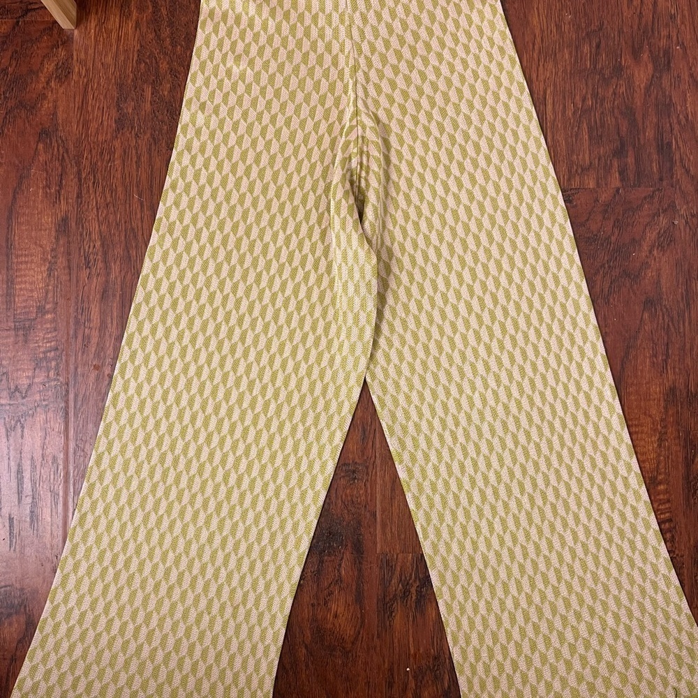 Zara Jacquard multicolor culottes Retro Pants Women Size Small - Picture 6 of 6